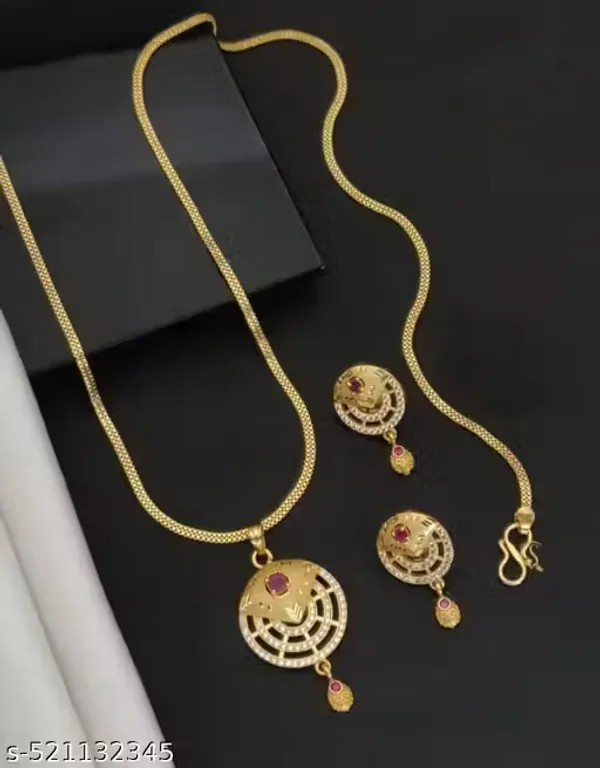 Elegant_Gold_Plated_Ruby_&_Diamond_Designer_Pendant_Set_For_Women