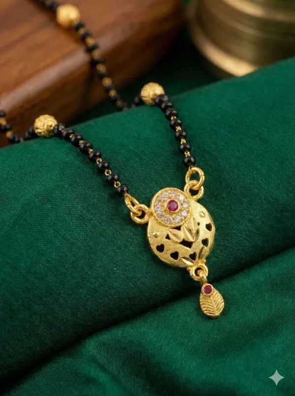 Traditional_Heart-Cut_Gold_Mangalsutra_With_Ruby_&_Stone_Detailing(18_Inches)