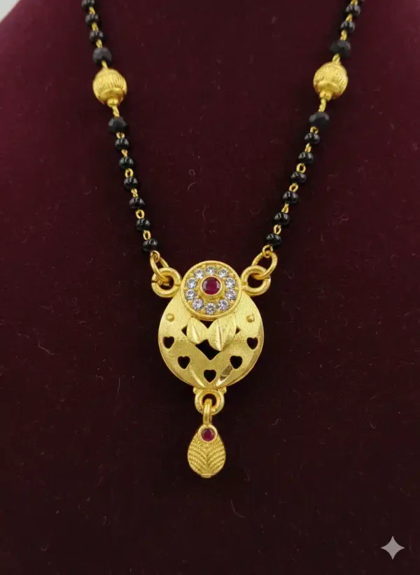 Traditional_Heart-Cut_Gold_Mangalsutra_With_Ruby_&_Stone_Detailing(18_Inches)