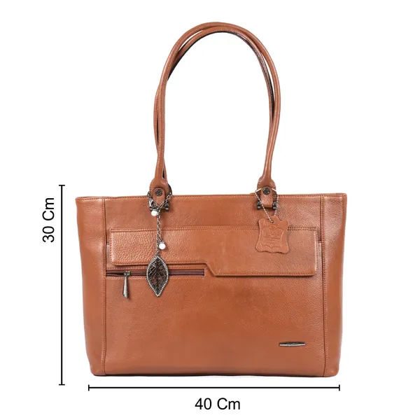 Tan_Premium_Leather_Hand_Bag_For_Women