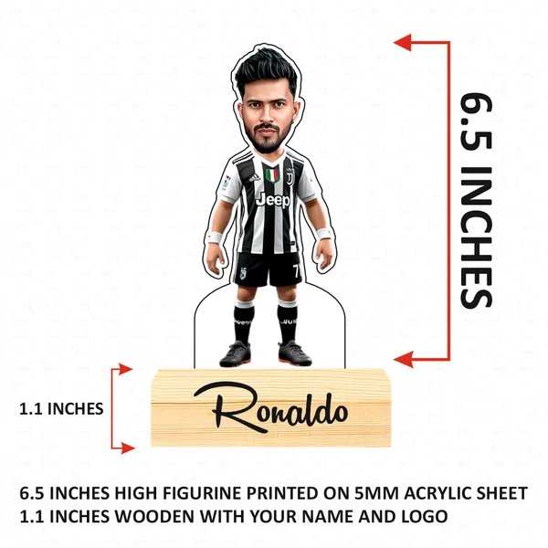 Customized_Sports_Caricature_Footballer_Messi_Personalized_Gift_Name_&_Logo_Engraved_with_Wooden_Base_Tabletop_Frame