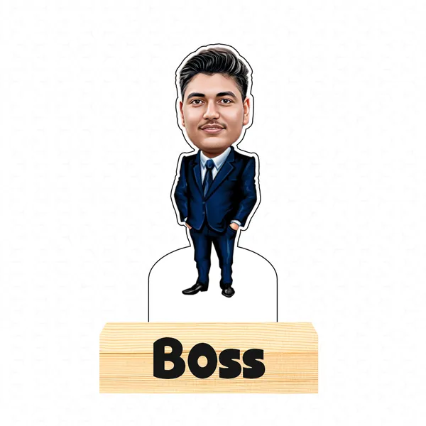 Customized_Business_Caricature_Personalized_Gift_with_Wooden_Base,_Tabletop_Frame,_Name_&_Logo_Engraved