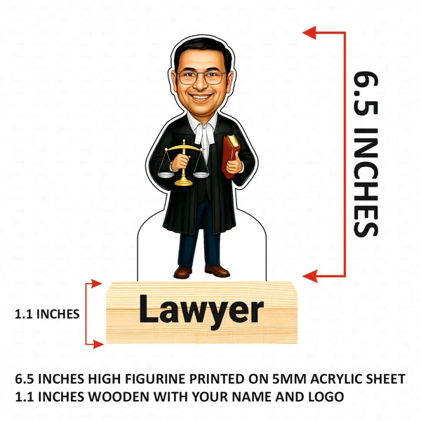 Customized_Male_Advocate_Caricature_Personalized_Gift_with_Wooden_Base,_Tabletop_Frame,_Name_&_Logo_Engraved