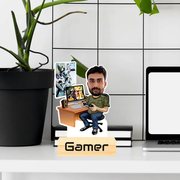 Capturing_Happiness_Customized_Gamer_Caricature_Wooden_Base_Table_Frame_With_Name_&_Logo_Gift_For_Unique_Desk_Décor_&_Gamers