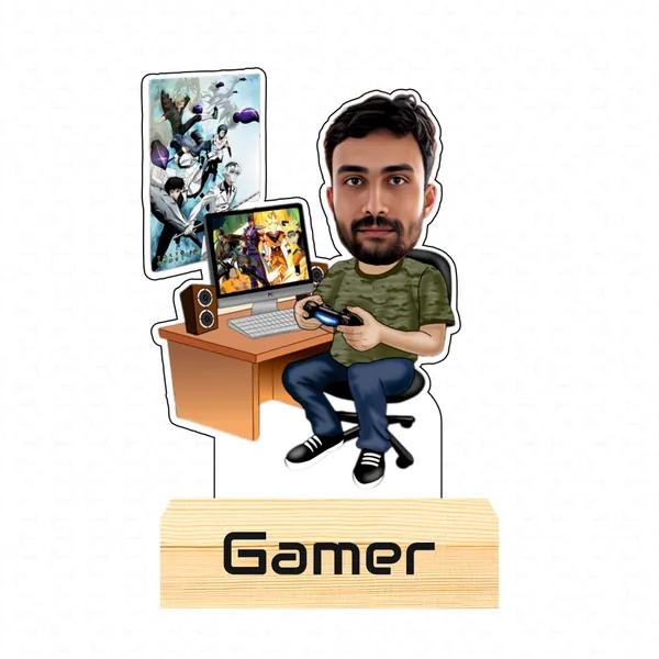 Capturing_Happiness_Customized_Gamer_Caricature_Wooden_Base_Table_Frame_With_Name_&_Logo_Gift_For_Unique_Desk_Décor_&_Gamers