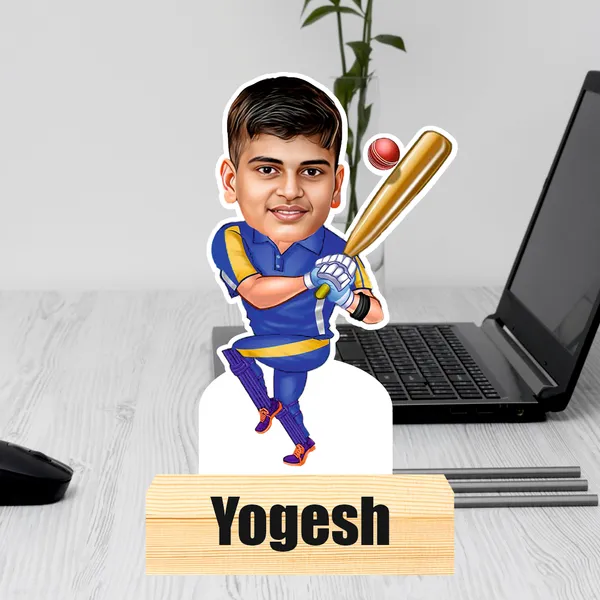 Cricket_Batsman_Caricature_Batsman_Personalized_Gift_with_Wooden_Base_Name_&_Logo_Tabletop_Frame_