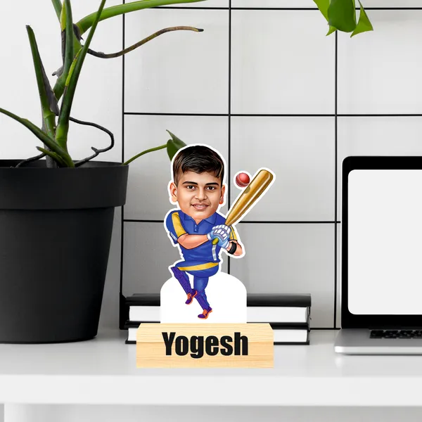 Cricket_Batsman_Caricature_Batsman_Personalized_Gift_with_Wooden_Base_Name_&_Logo_Tabletop_Frame_