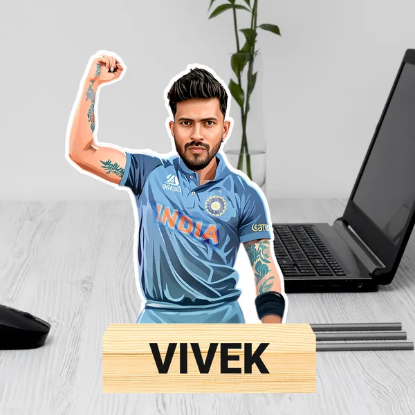 Indian_Cricketer_Caricature_–_Personalized_Cricket_Standee_with_Wooden_Base