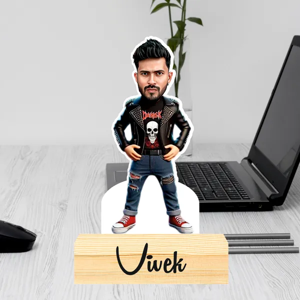 Capturing_Happiness_Customized_Superhero_Caricature_Name_&_Logo_Engraved_With_Wooden_Base_Table_Top_Frame_For_Gifts