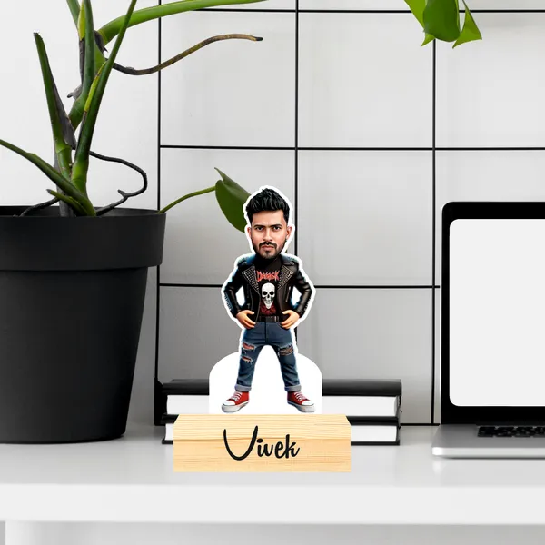 Capturing_Happiness_Customized_Superhero_Caricature_Name_&_Logo_Engraved_With_Wooden_Base_Table_Top_Frame_For_Gifts