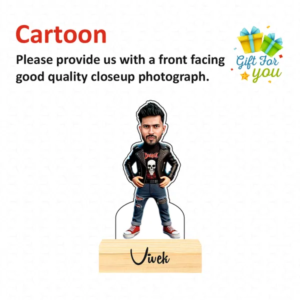 Capturing_Happiness_Customized_Superhero_Caricature_Name_&_Logo_Engraved_With_Wooden_Base_Table_Top_Frame_For_Gifts