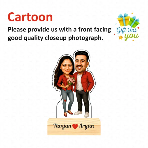 Multicolor_Caricature_with_Wooden_Base_For_Home_Decor
