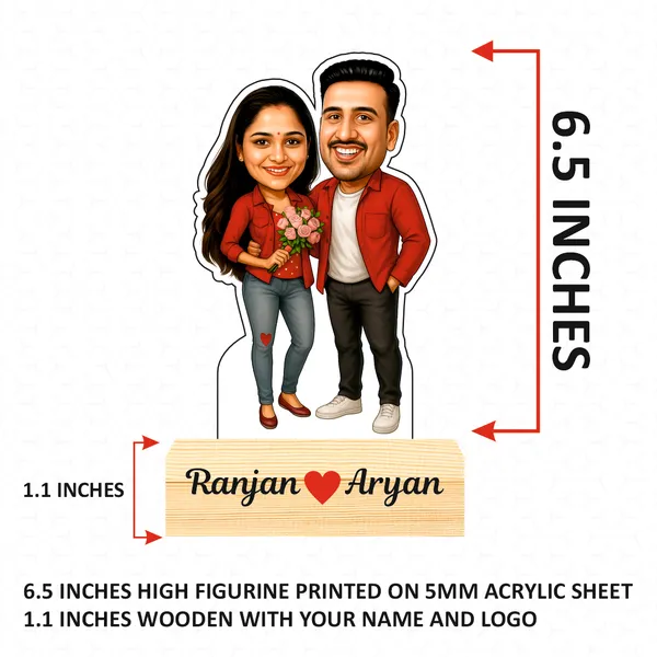 Multicolor_Caricature_with_Wooden_Base_For_Home_Decor