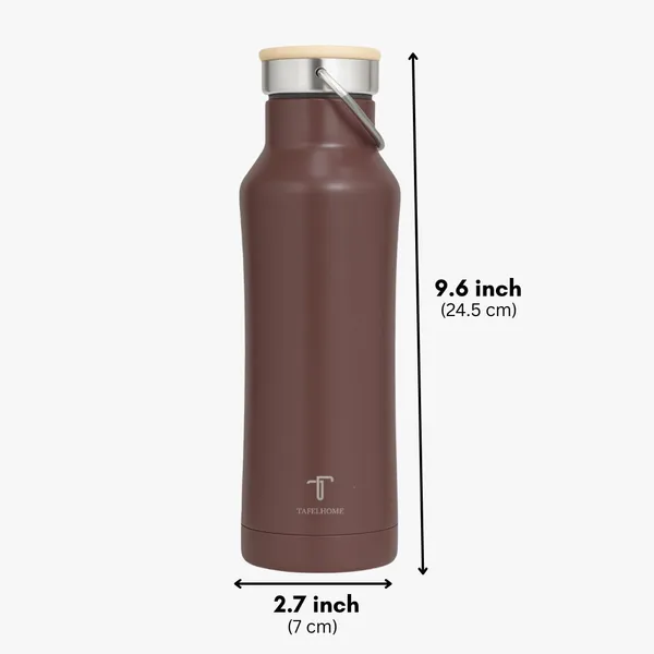 Mud_Brown_Stainless_Steel_Water_Bottle_For_Unisex