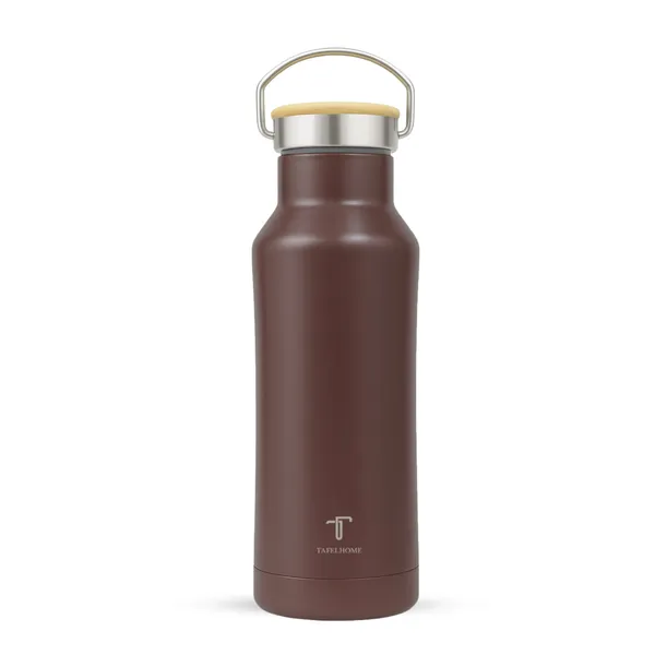 Wine_Red_And_Mud_Brown_Stainless_Steel_Water_Bottle_For_Unisex_(Pack_Of_2)