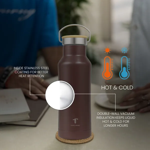 Mud_Brown_Stainless_Steel_Water_Bottle_For_Unisex
