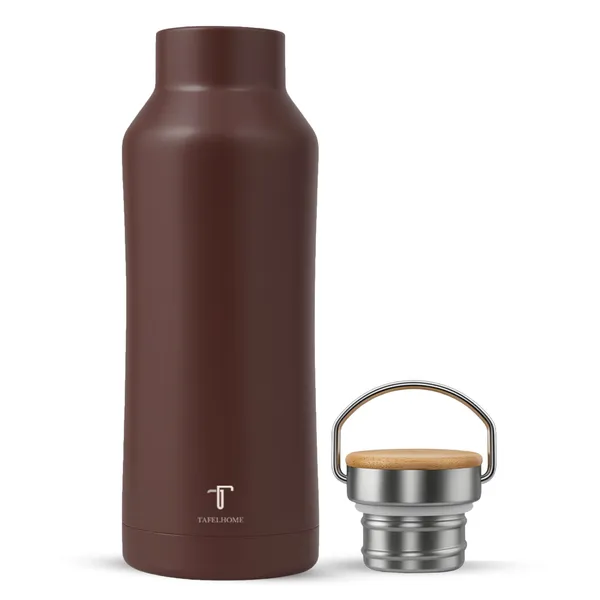 Mud_Brown_Stainless_Steel_Water_Bottle_For_Unisex