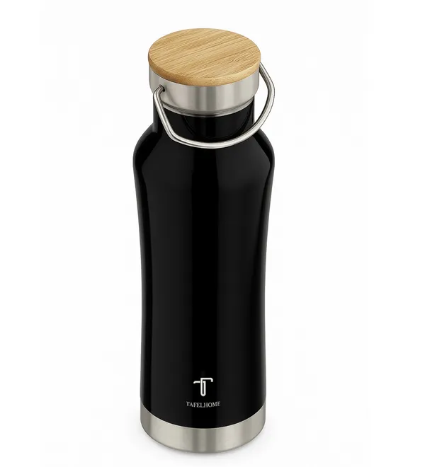 Glossy_Black_Stainless_Steel_Water_Bottle_For_Unisex
