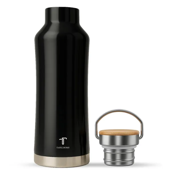 Glossy_Black_Stainless_Steel_Water_Bottle_For_Unisex