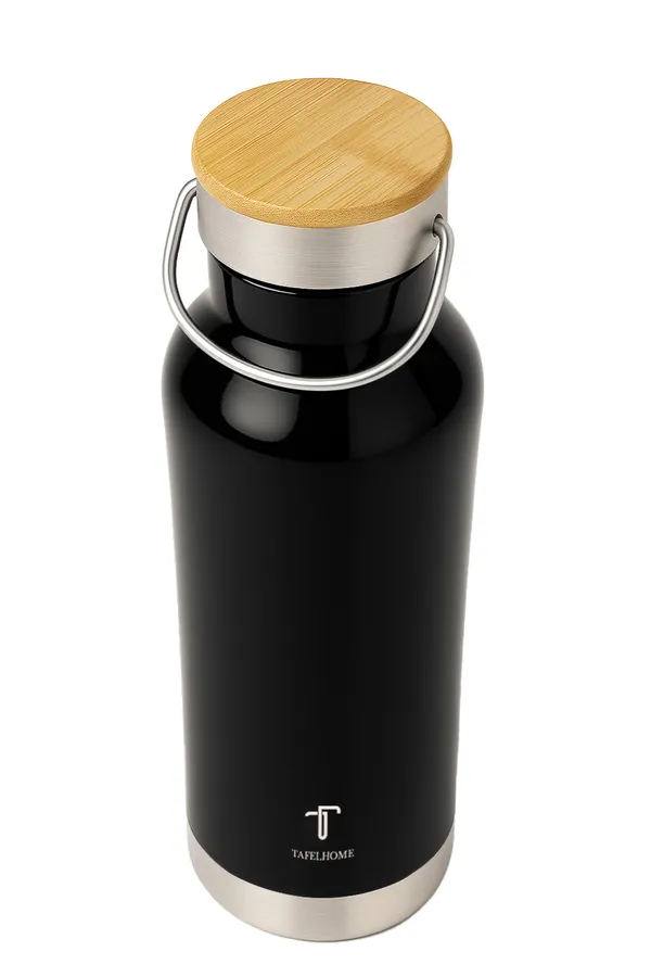 Glossy_Black_Stainless_Steel_Water_Bottle_For_Unisex