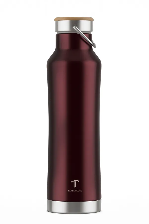 Wine_Red_Stainless_Steel_Water_Bottle_For_Unisex