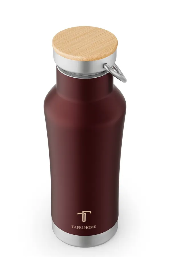 Wine_Red_Stainless_Steel_Water_Bottle_For_Unisex