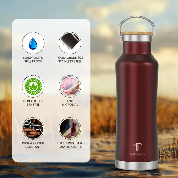 Wine_Red_Stainless_Steel_Water_Bottle_For_Unisex
