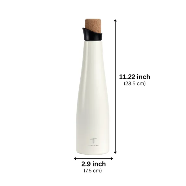 Matte_White_Stainless_Steel_Water_Bottle_For_Unisex