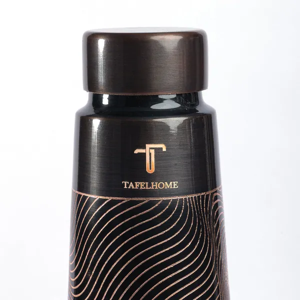 MATTE_BLACK_SWIRL_|_900_ML_Pure_Copper_Water_Bottle_