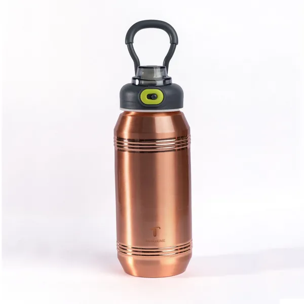 Brown_Copper_Water_Bottle_And_Glossy_Golden_Stainless_Steel_Water_Bottle_For_Unisex_(Pack_Of_2)