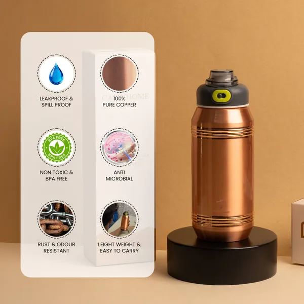 Brown_Copper_Water_Bottle_And_Glossy_Golden_Stainless_Steel_Water_Bottle_For_Unisex_(Pack_Of_2)