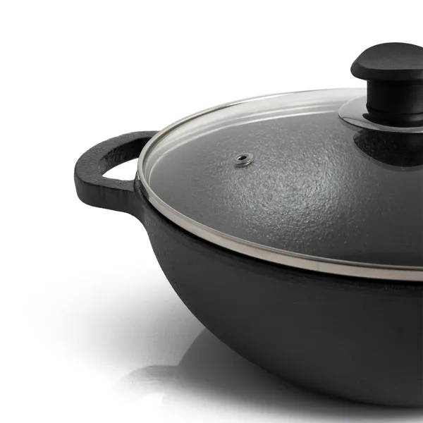 Black_Cast_Iron_Appam_Patra_With_Lid_For_Kitchen_Use_And_Kadai_(Pack_Of_2)