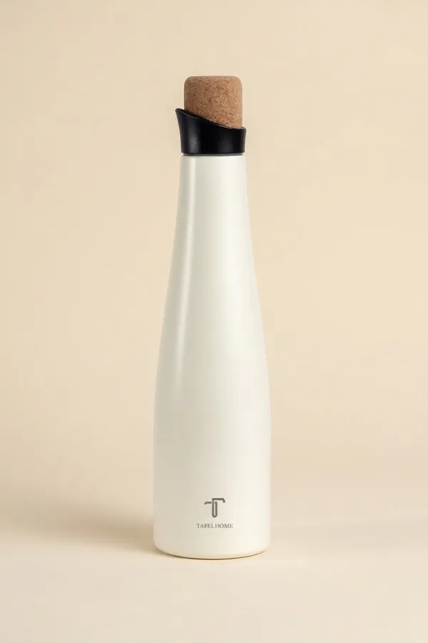 Matte_White_Stainless_Steel_Water_Bottle_For_Unisex
