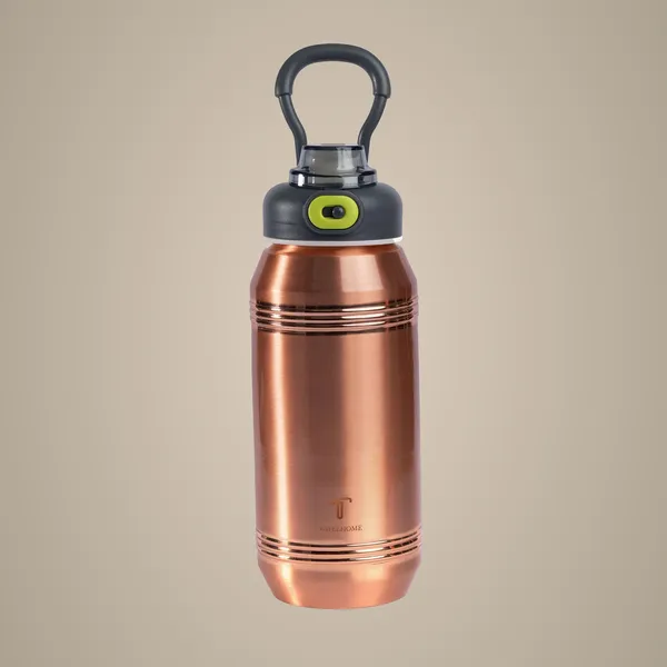 Brown_Copper_Water_Bottle_And_Glossy_Golden_Stainless_Steel_Water_Bottle_For_Unisex_(Pack_Of_2)
