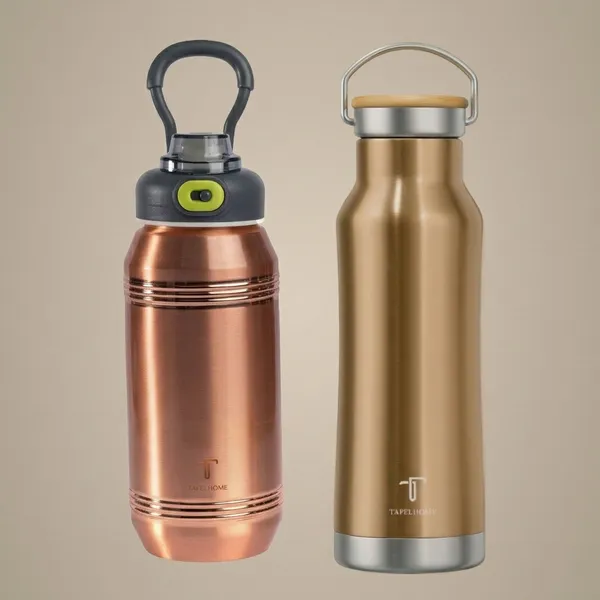 Brown_Copper_Water_Bottle_And_Glossy_Golden_Stainless_Steel_Water_Bottle_For_Unisex_(Pack_Of_2)