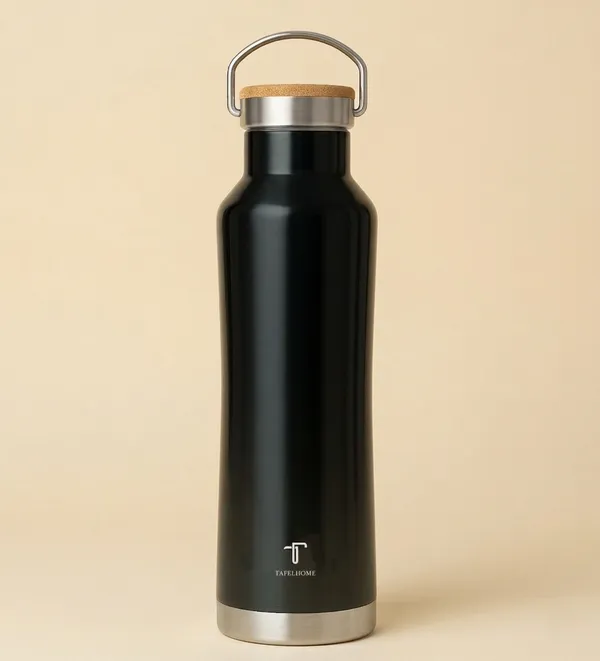 Glossy_Black_Stainless_Steel_Water_Bottle_For_Unisex