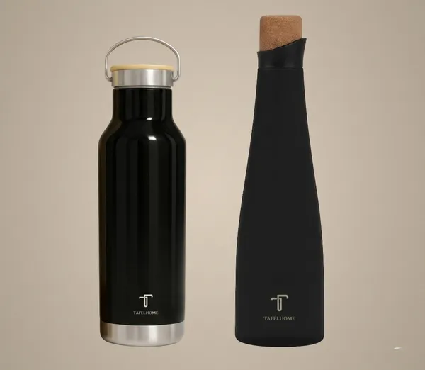 Glossy_Black_And_Matte_Black_Stainless_Steel_Water_Bottle_For_Unisex_(Pack_Of_2)