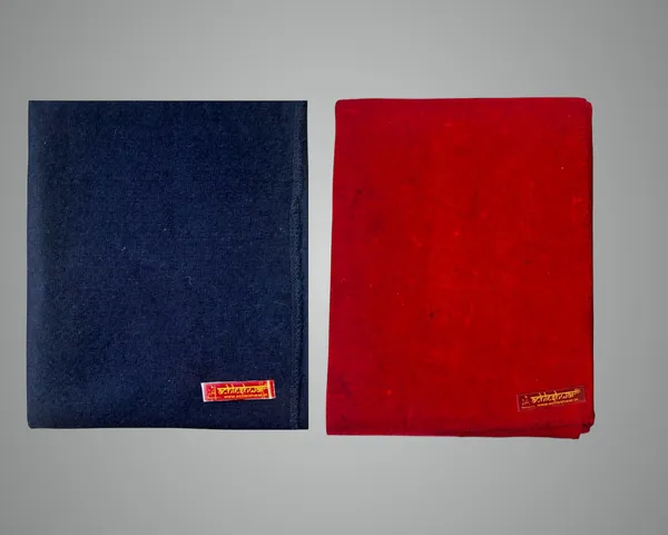 Combo_Of_Premium_Dark_Blue_&_Red_Woolen_Aasan_Completely_Handcrafted_Perfect_Mat_For_Meditation_&_Prayers_-_Soft,_Comfortable(Size_23_X_30_Inch)