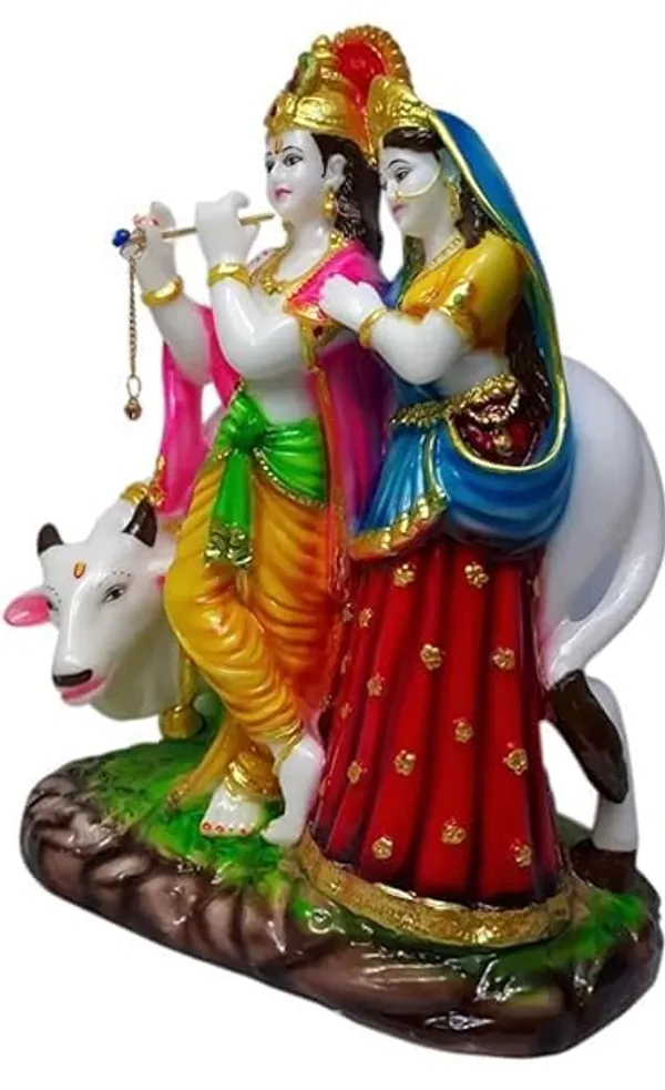 Marble_Dust_Radha_Krishan_Murti_With_Cow_Radhe_Krishna_Statue_Murti_Krishna_Ji_Murti_Showpiece_Gift_Home_Pooja_Idol_Size_11_Inches_1_Feet