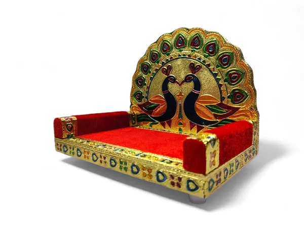 Wooden_Meenakari_Singhasan_Laddu_Gopal_Sinhasan_For_Pooja_Mandir_(Golden,4_Inch)