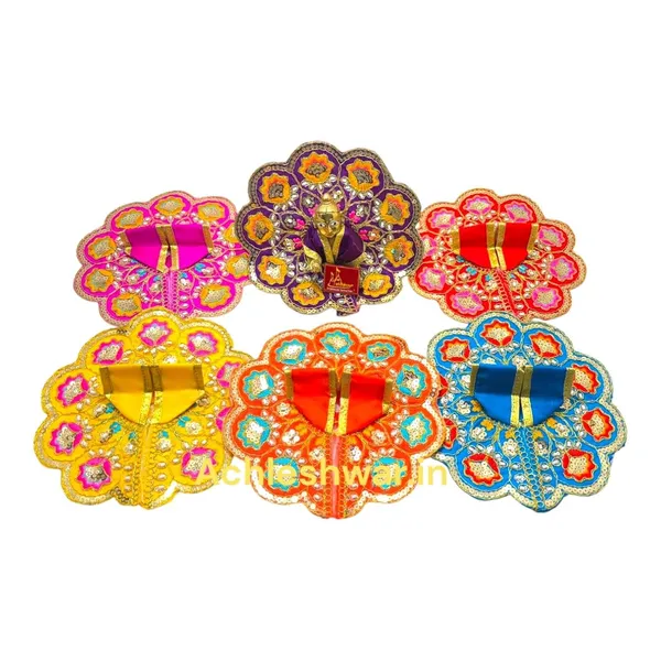 Premium_Radha_Naam_Shringar_For_Laddu_Gopal_Poshak_|_Bal_Gopal_Poshak_|_Kanha_Ji_Dress_For_Small_Idol_For_Size_3_Pack_Of_6_Handmade_Embroidery_Stone_&_Jari_Work