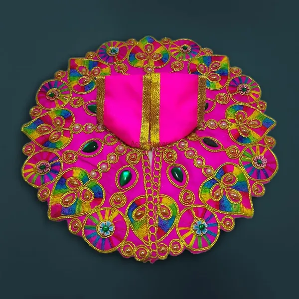 Laddu_Gopal_Poshak/Dress_|_Bal_Gopal_Poshak_|_Kanha_Ji_Vastra_For_Small_Idol_For_Size_3_Pack_Of_6_Handmade_Jari_&_Stone_Work