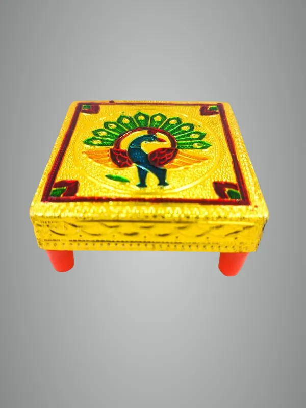 Handicraft_Meenakari_Wooden_Chowki_Puja_Bajot_For_Home_&_Office_Decor_For_Puja_(Multicolour,_3X3-_Inch)