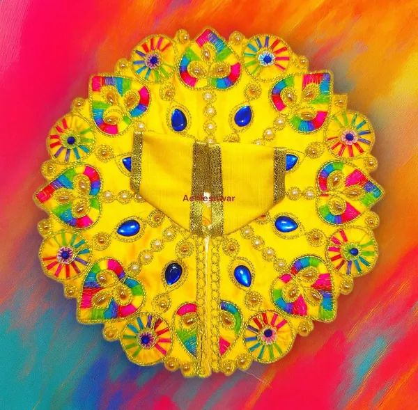 Laddu_Gopal_Poshak/Dress_|_Bal_Gopal_Poshak_|_Kanha_Ji_Vastra_For_Small_Idol_For_Size_4_Pack_Of_6_Handmade_Jari_&_Stone_Work