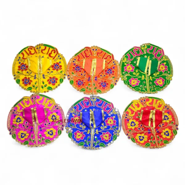 Premium_Radha_Naam_Shringar_For_Laddu_Gopal_Poshak_|_Bal_Gopal_Poshak_|_Kanha_Ji_Dress_For_Small_Idol_For_Size_4_Pack_Of_6_Handmade_Jari_&_Stone_Work