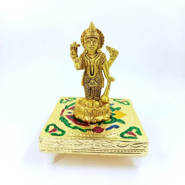 Handicraft_Meenakari_Wooden_Chowki_Puja_Bajot_For_Home_&_Office_Decor_For_Puja_(Multicolour,_4X4-_Inch)