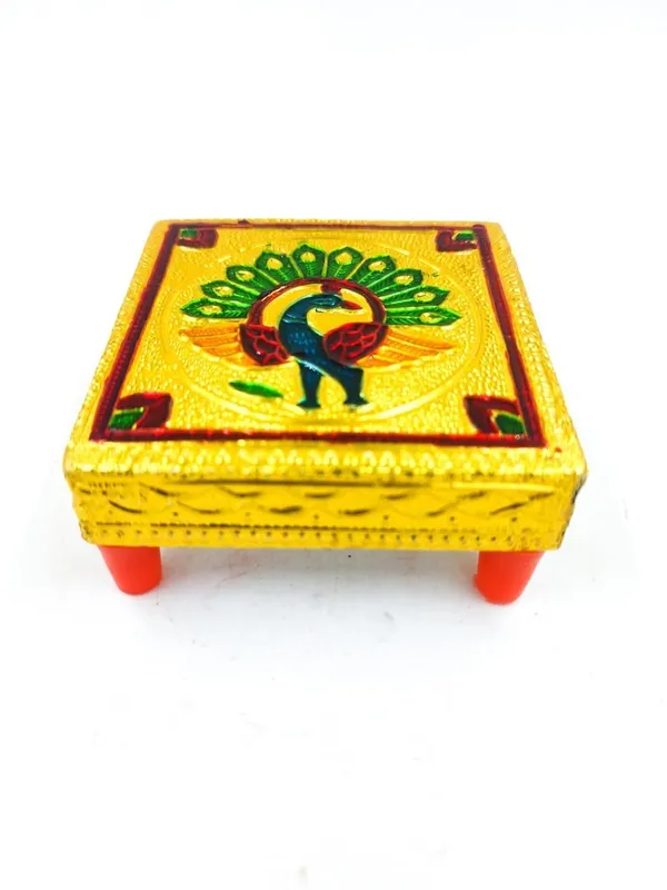 Handicraft_Meenakari_Wooden_Chowki_Puja_Bajot_For_Home_&_Office_Decor_For_Puja_(Multicolour,_4X4-_Inch)
