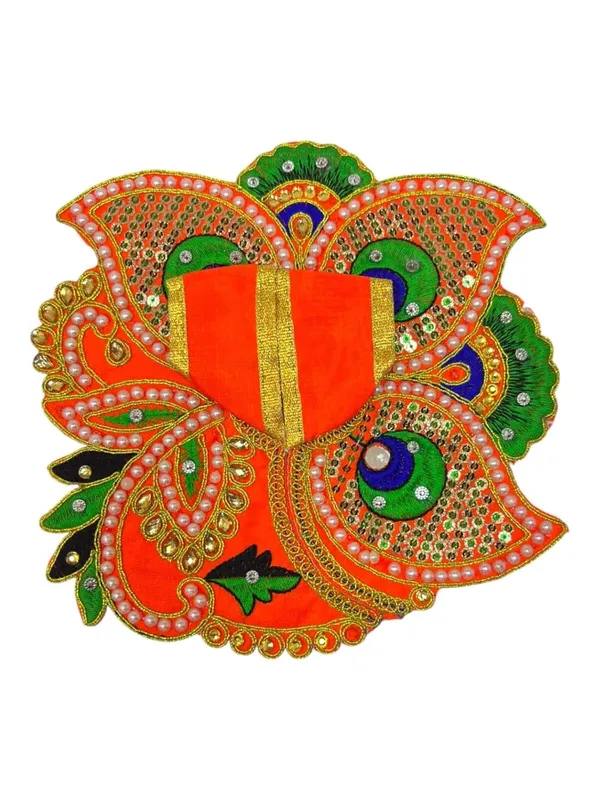 Premium_Laddu_Gopal_Poshak_|_Bal_Gopal_Poshak_|_Kanha_Ji_Dress_For_Small_Idol_For_Size_5_Pack_Of_6_Handmade_Peacock_Feather_Embroidery_Dress_With_Pearl_Work