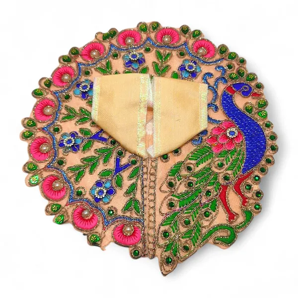 Premium_Laddu_Gopal_Poshak_|_Bal_Gopal_Poshak_|_Kanha_Ji_Dress_For_Small_Idol_For_Size_5_Pack_Of_6_Handmade_Beautiful_Peacock_Embroidery_Dress_With_Stone_&_Pearl_Work