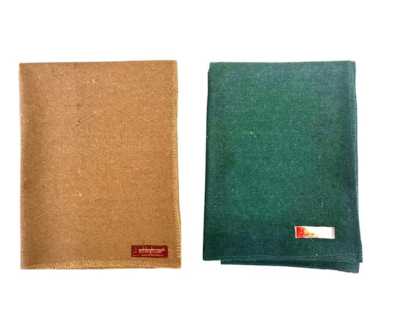 Combo_Of_Premium_Brown_&_Green_Woolen_Aasan_Completely_Handcrafted_Perfect_Mat_For_Meditation_&_Prayers_-_Soft,_Comfortable_(Size_23_X_30_Inch)